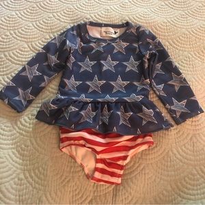 Magic Kingdom Boutique Patriotic Swimsuit 3-6m